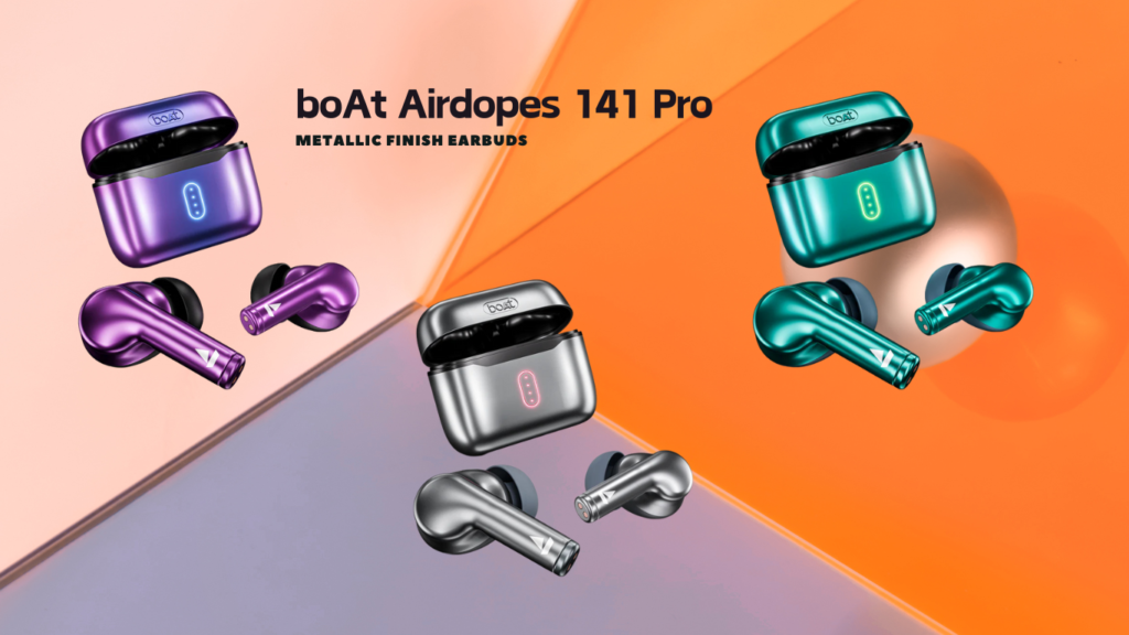 boAt Airdopes 141 Pro Metallic Finish Earbuds